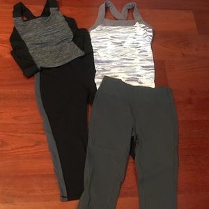 2 sets workout tank and crops - small